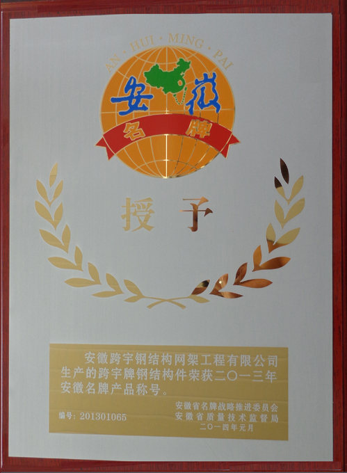 2013安徽名牌產(chǎn)品1